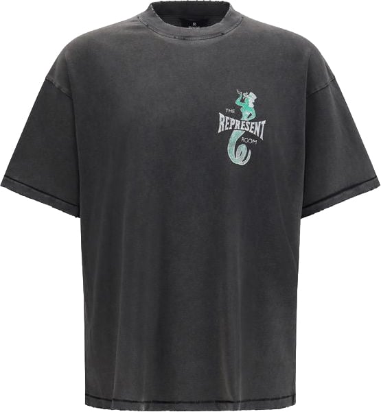 Represent Gray Cotton T-Shirt Grijs