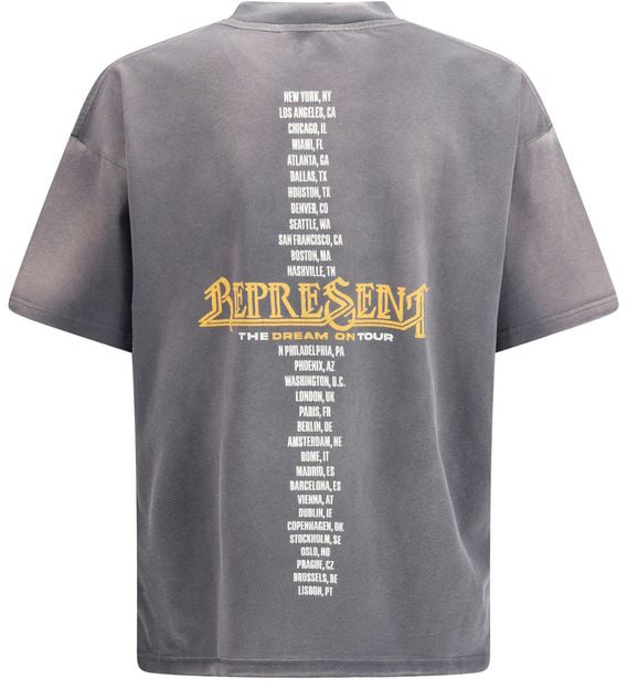 Represent Represent Gray Cotton T-Shirt Grijs