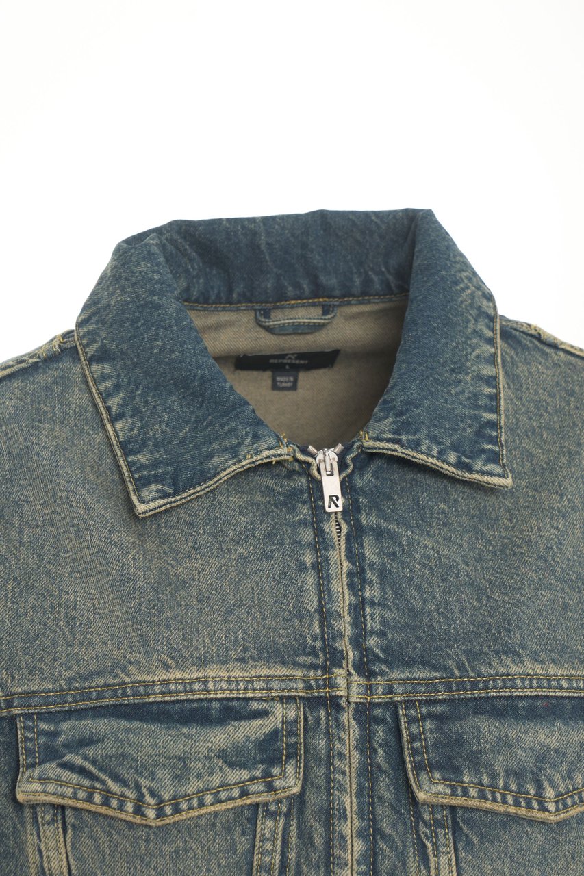 Represent Oversize denim jacket Blauw