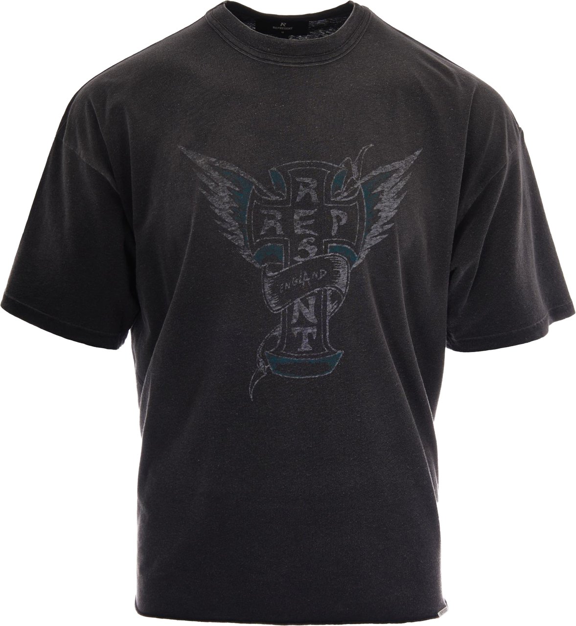 Represent T-Shirts And Polos Stained Black Zwart