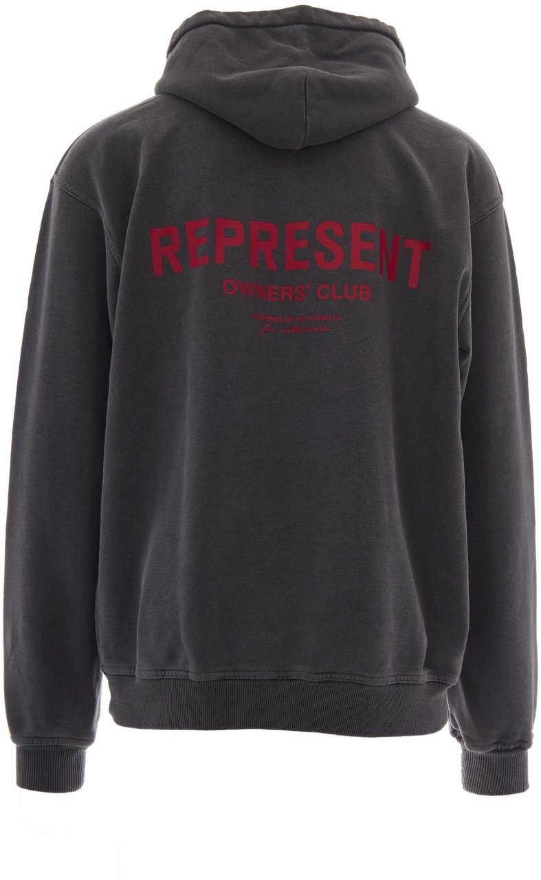Represent Sweaters Washed Black Donkergrijs