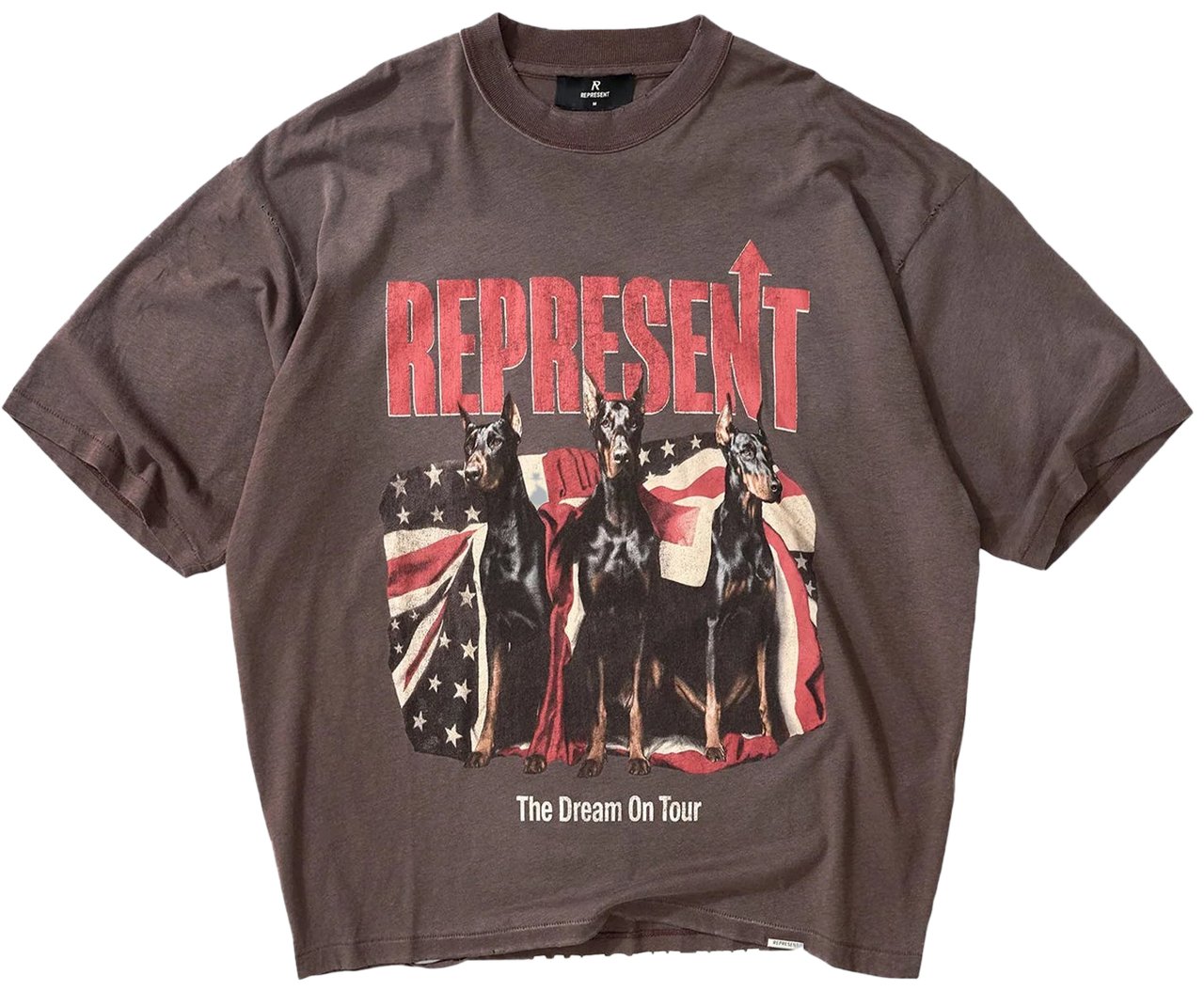 Represent DREAM ON TOUR T-SHIRT ZWART Donkergrijs