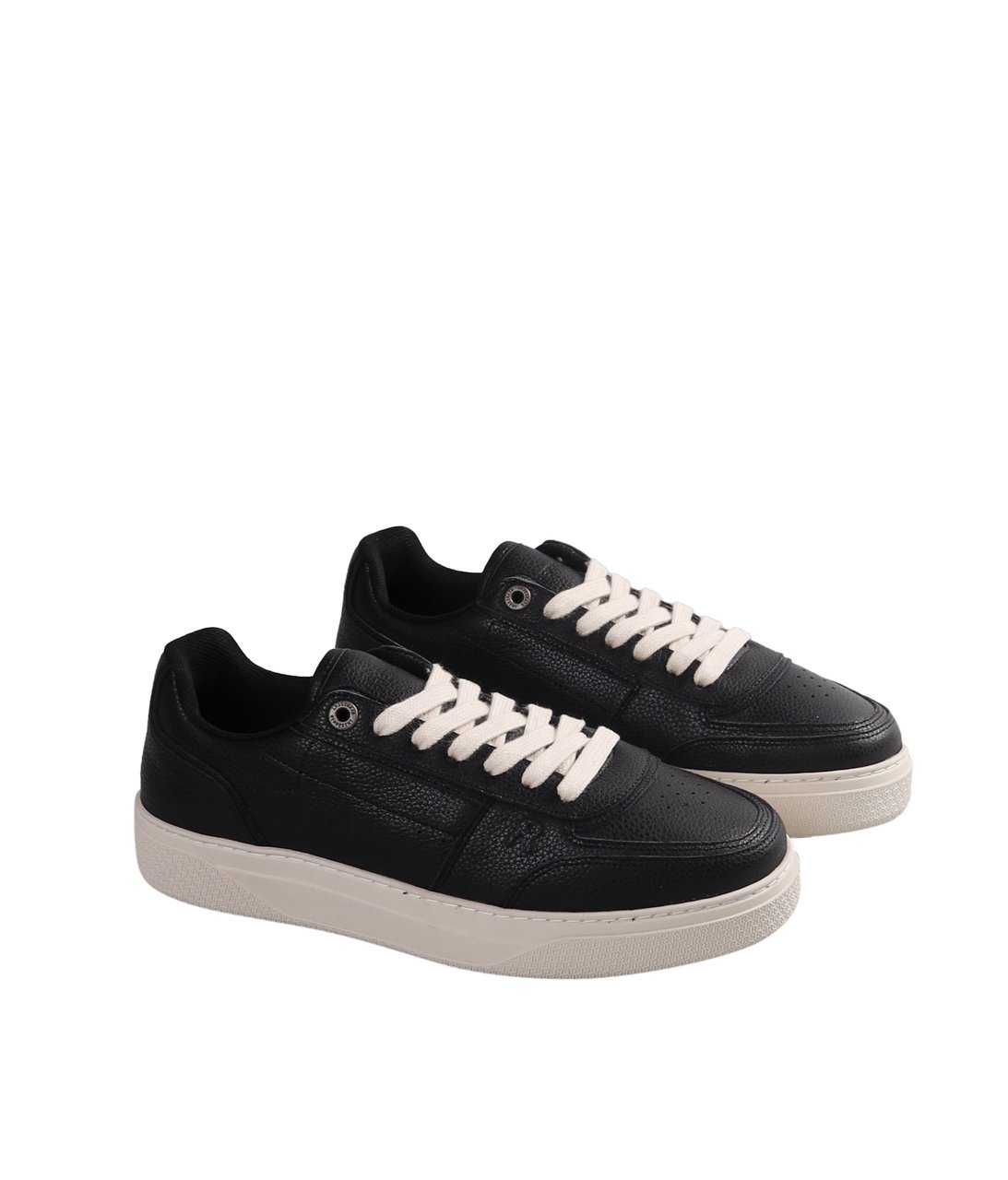 Represent Initial leren sneaker zwart Zwart