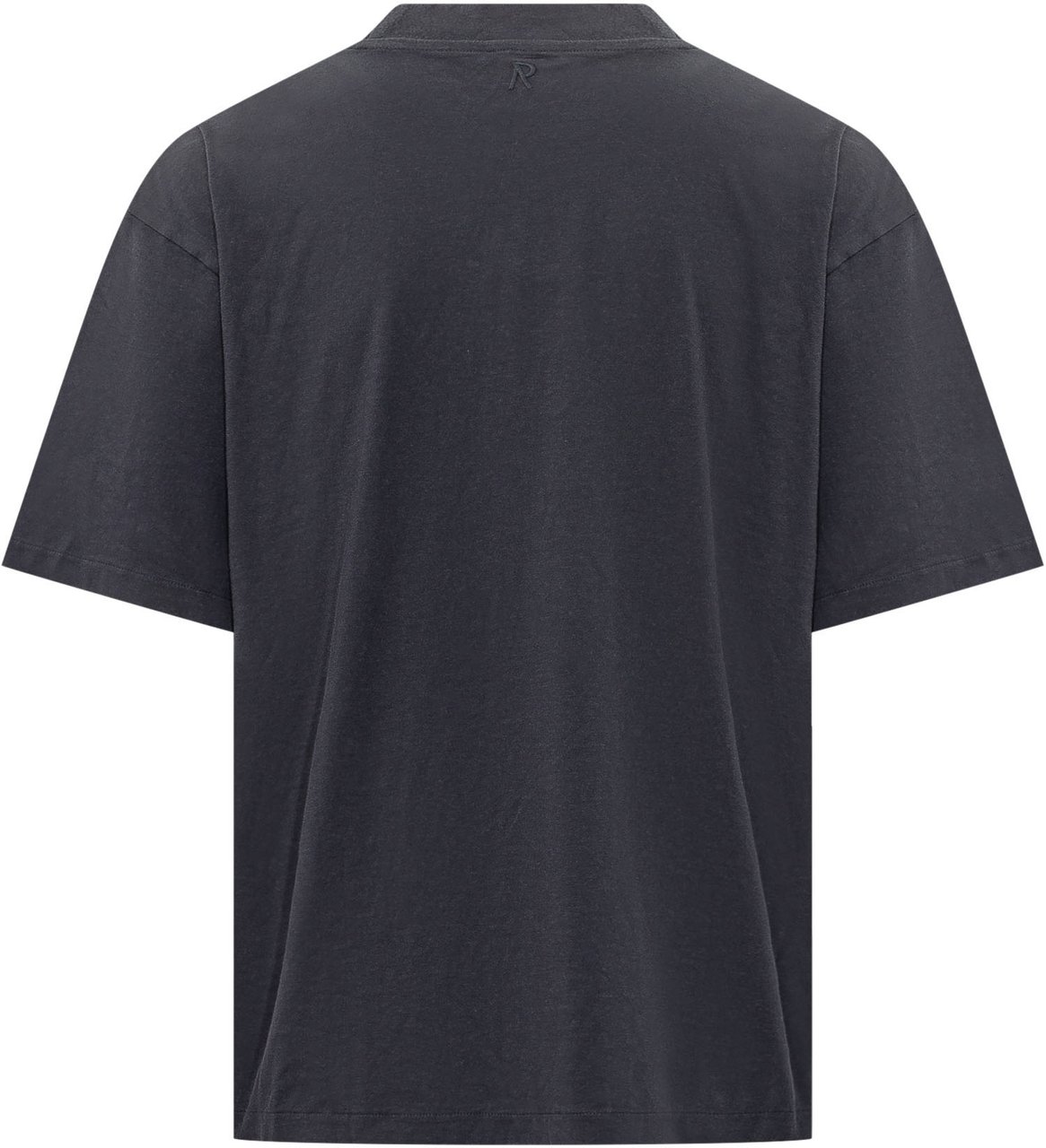 Represent T-shirt Initial Oversize con Collo Rialzato Donkergrijs