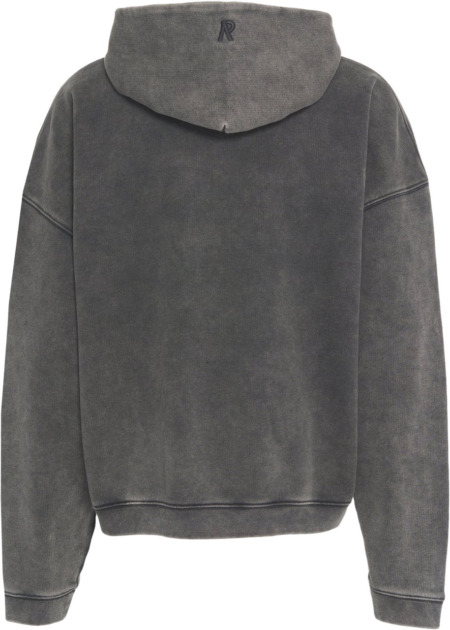 Represent Hoodie with zipper 'Initial' Grijs