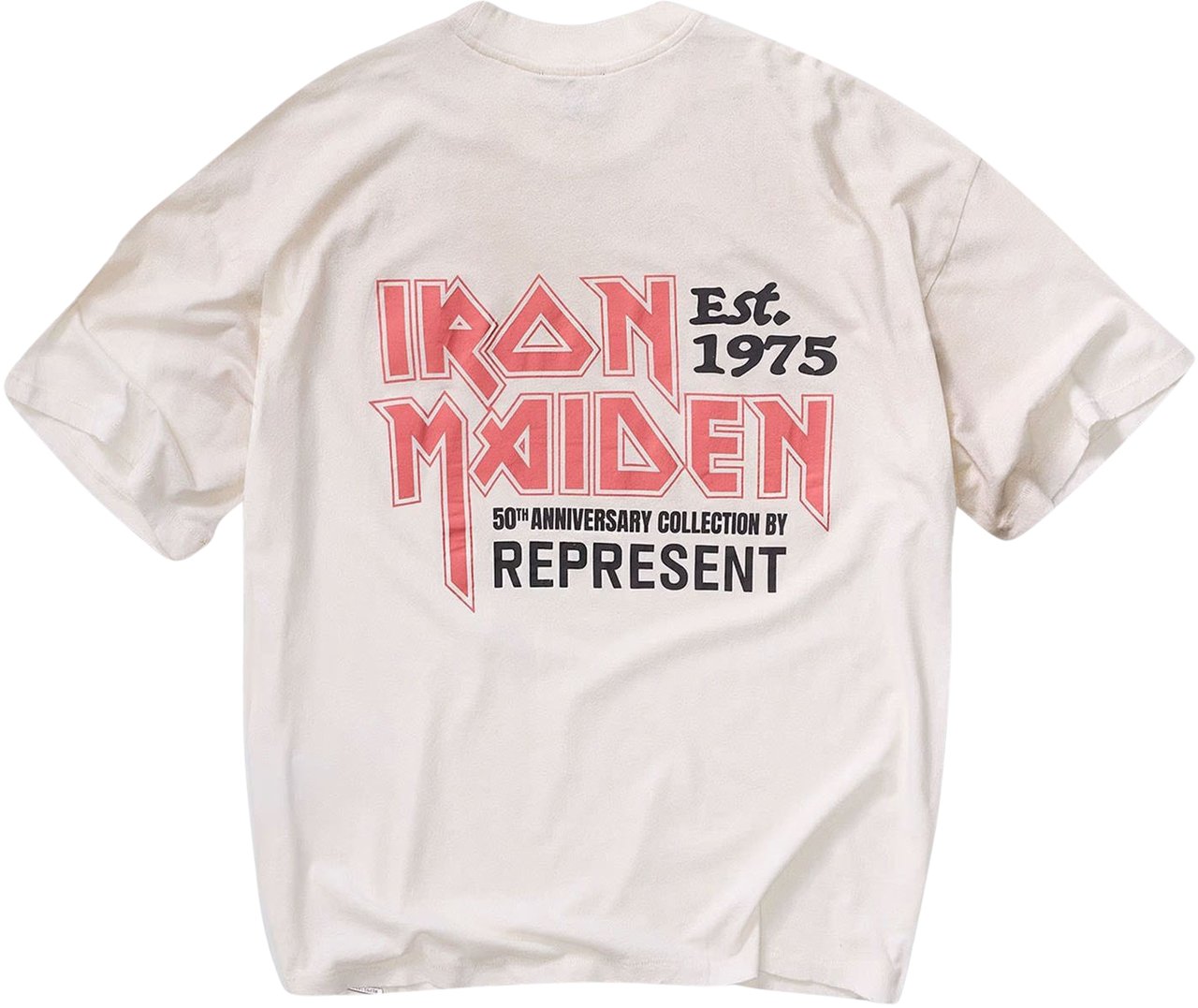 Represent IRON MAIDEN ANNIVERSARY PRINT T-SHIRT OFF WHITE Wit