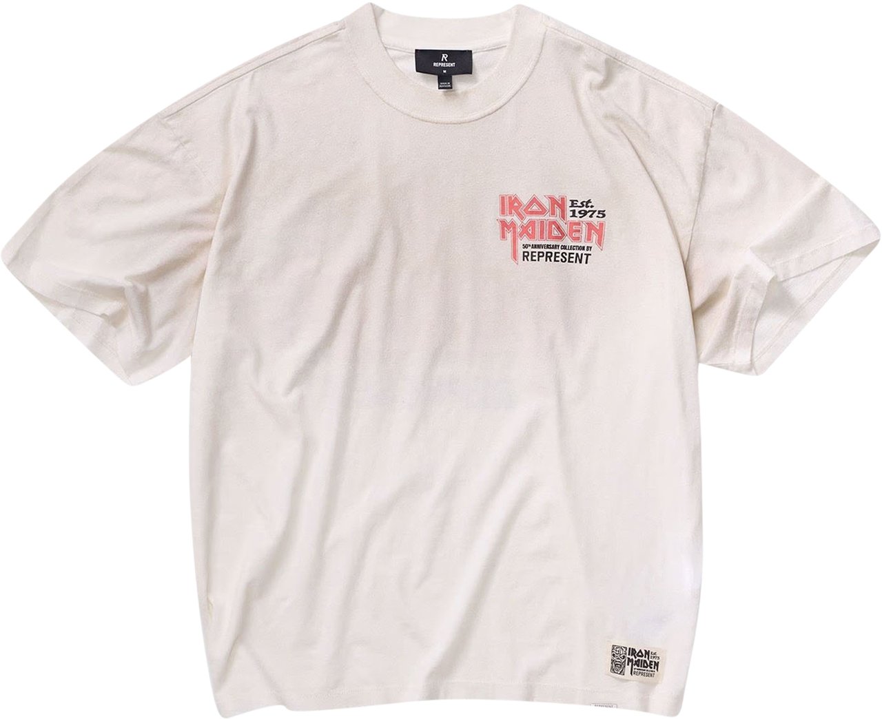 Represent IRON MAIDEN ANNIVERSARY PRINT T-SHIRT OFF WHITE Wit
