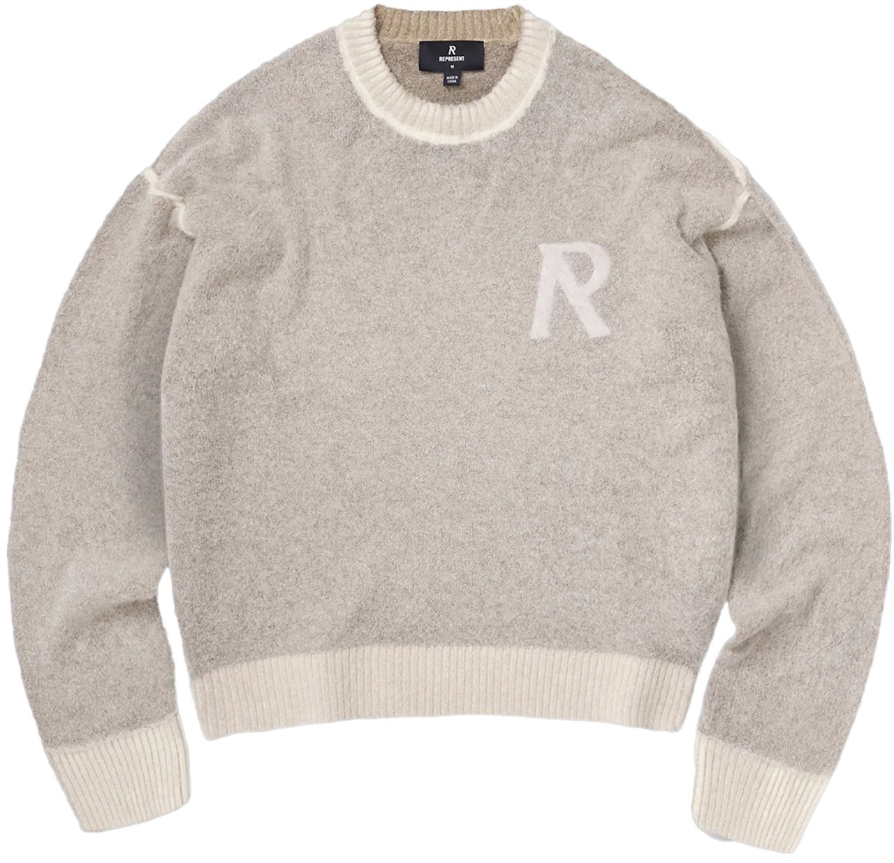 Represent Laurel gebreide sweater lichtbeige Beige