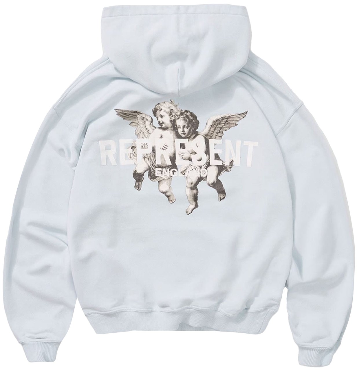 Represent LEGACY CHERUBS LOGO HOODIE BLUE Blauw