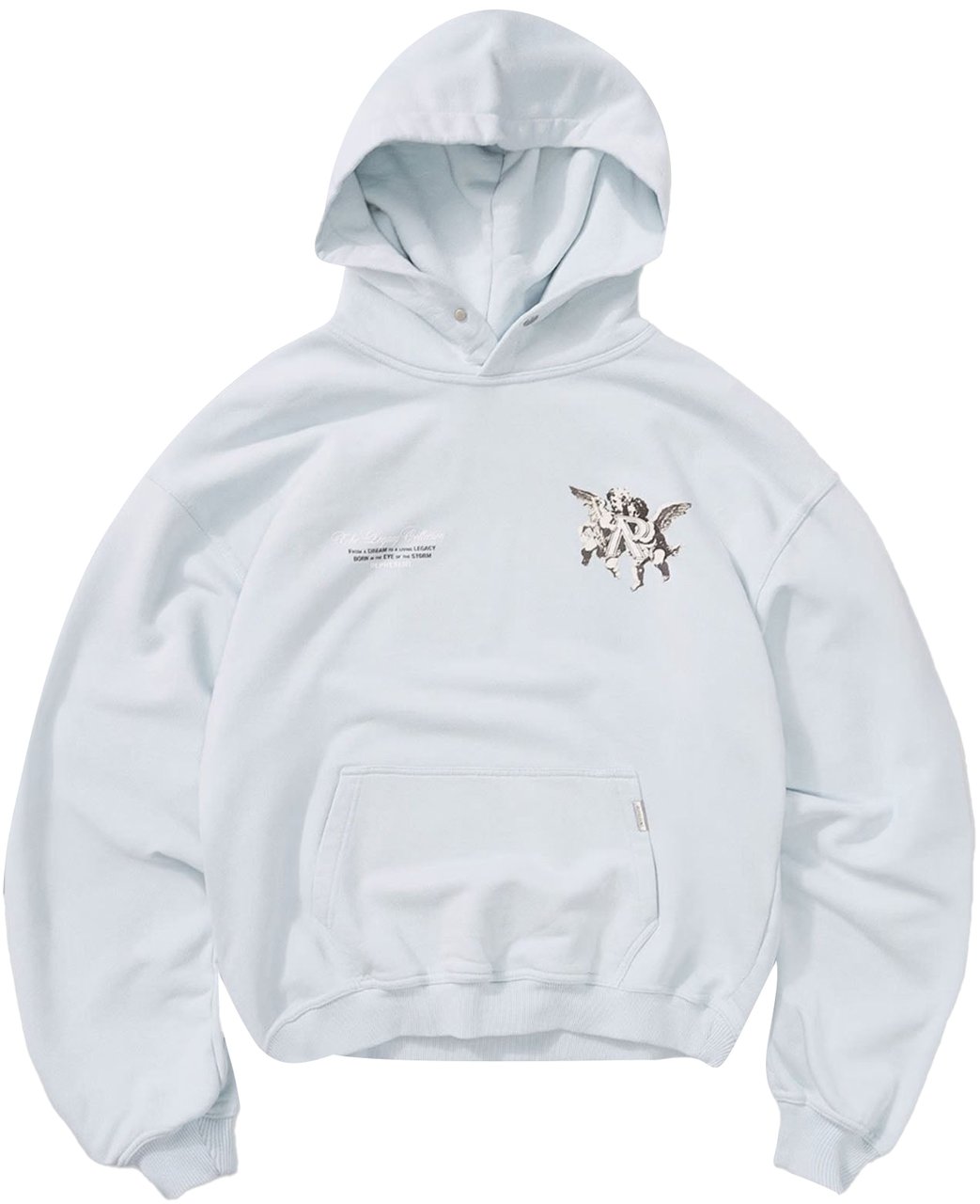 Represent LEGACY CHERUBS LOGO HOODIE BLUE Blauw