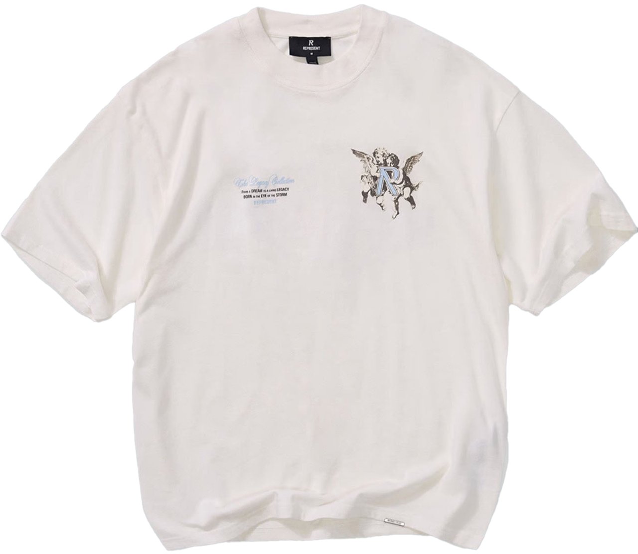 Represent LEGACY CHERUBS LOGO T-SHIRT WHITE Wit