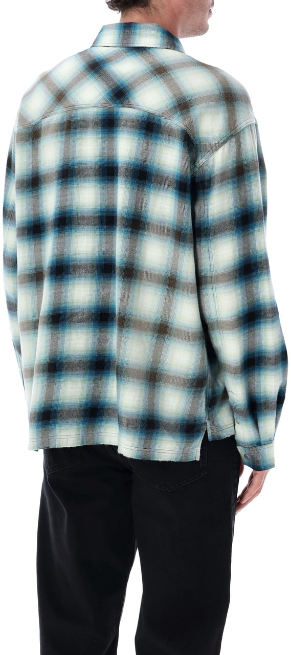 Represent Sun Bleached Flannel Shirt Cloud Divers