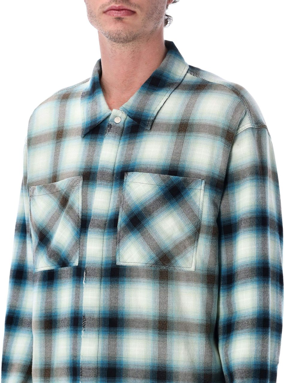 Represent Sun Bleached Flannel Shirt Cloud Divers