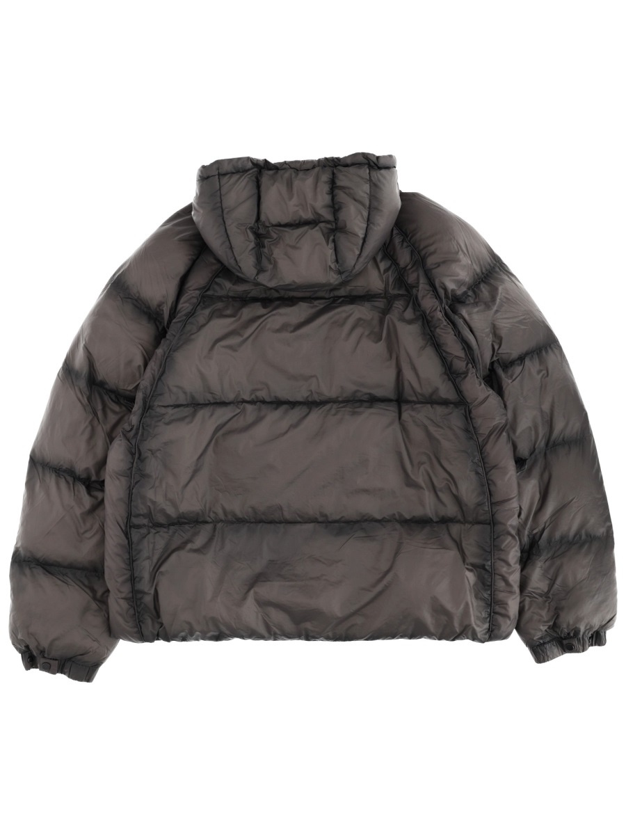 Represent Dark Grey Glossy Quilted Down Jacket Grijs