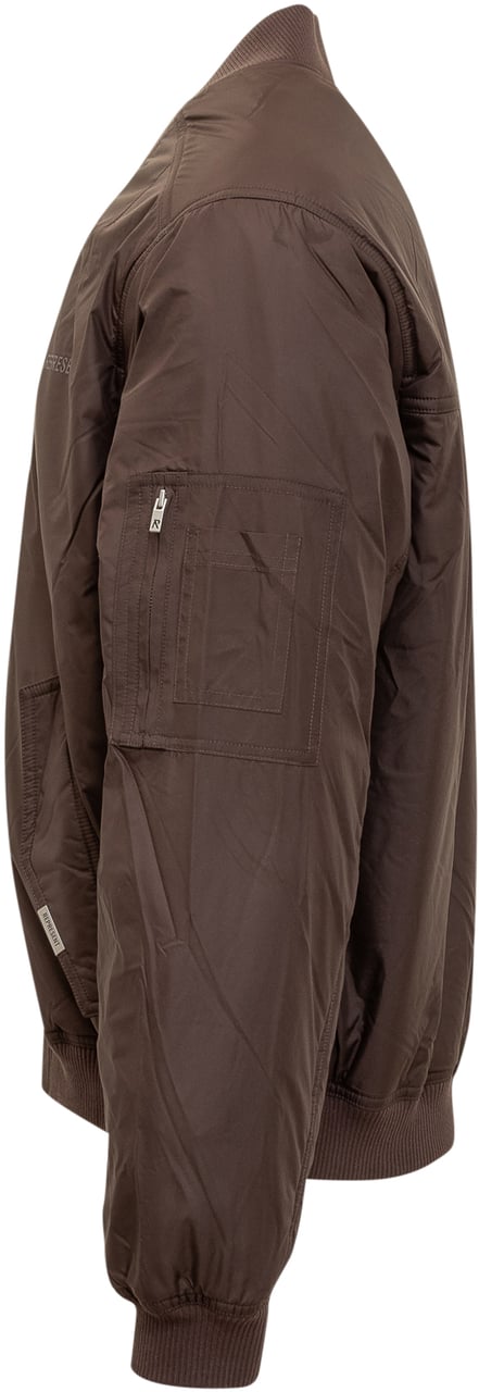 Represent Represent Bomber Marrone con Logo Ricamato Bruin
