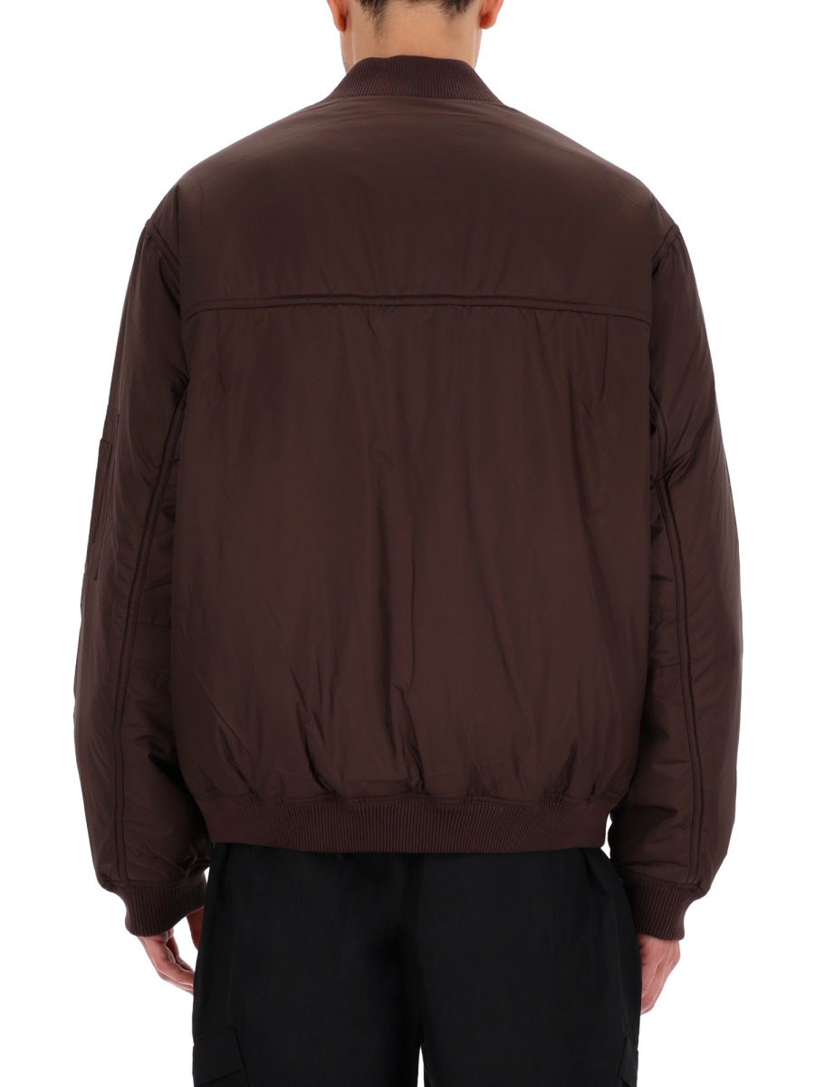 Represent Smart Brown Boxy Bomber Jacket Zwart