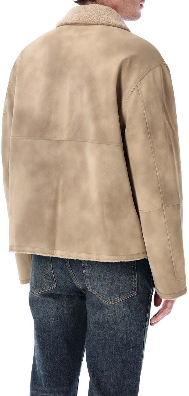 Represent Shearling Jacket Cafe Beige