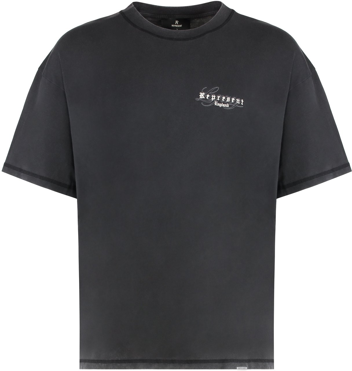 Represent T-shirt crew neck England Legacy Zwart