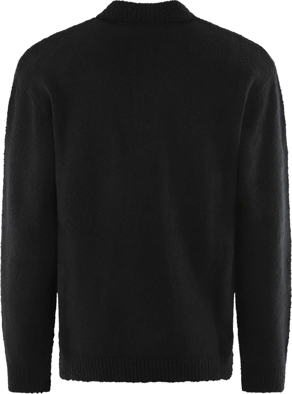 Represent Heren Knitted Polo Zwart