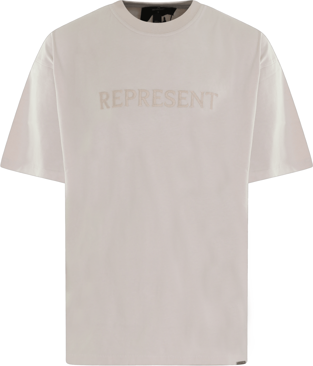 Represent Heren Embroidered Serif TShirt Grijs Grijs