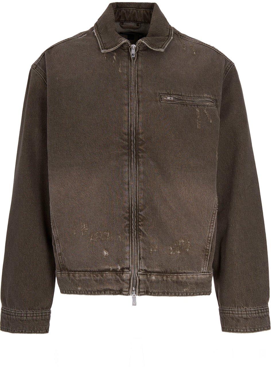 Represent Coats Washed Olive Groen