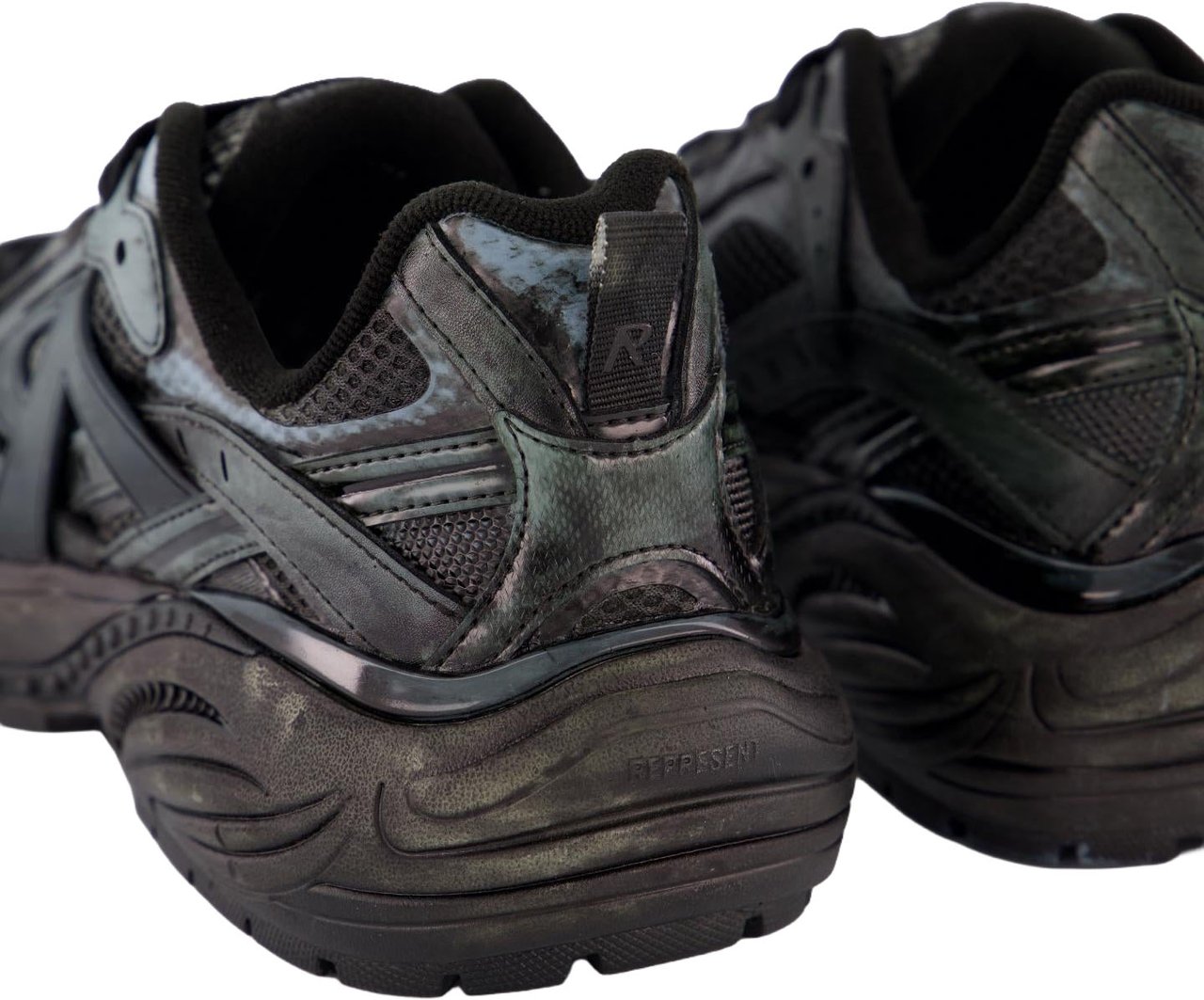 Represent Heren Storm Runner Dip Dye Zwart Wit