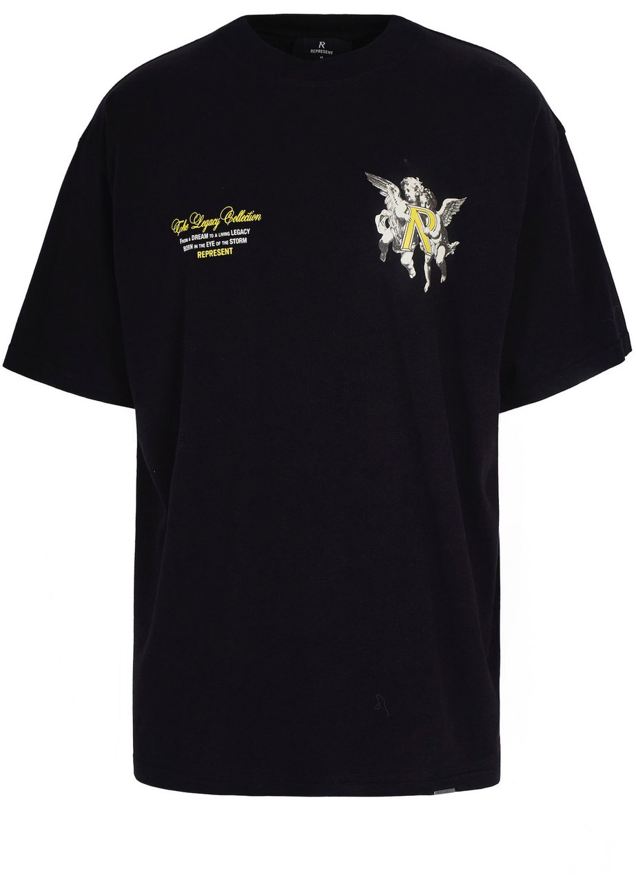 Represent T-Shirts And Polos Jet Black Zwart