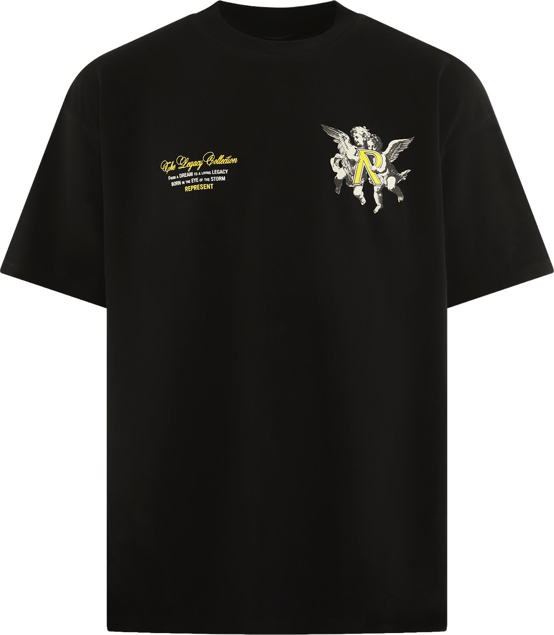 Represent Heren Legacy Cherubs T-Shirt Zwart