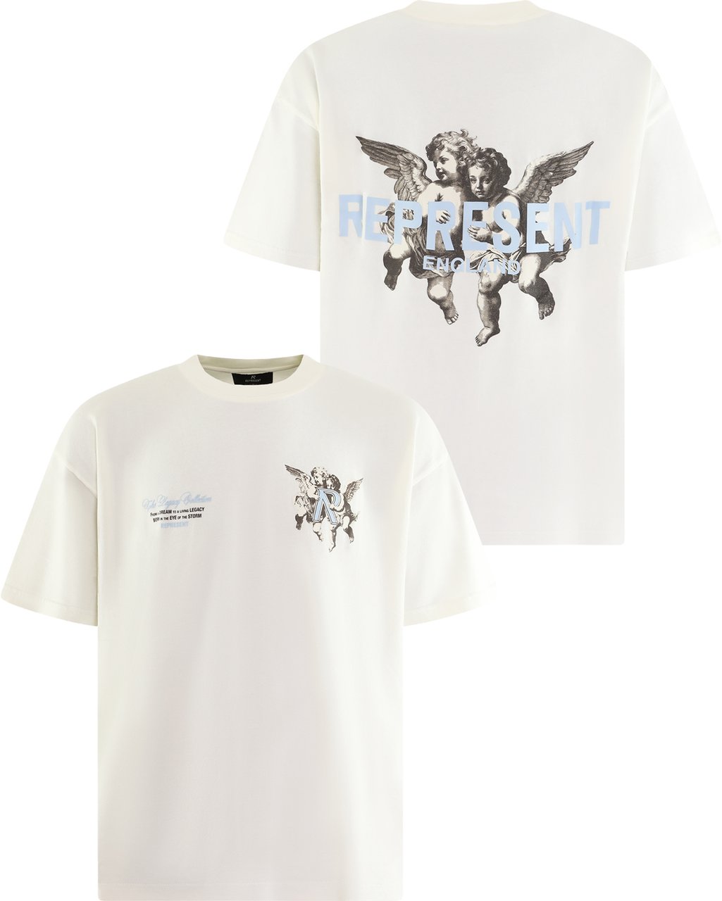 Represent Heren Legacy Cherubs T-Shirt Wit