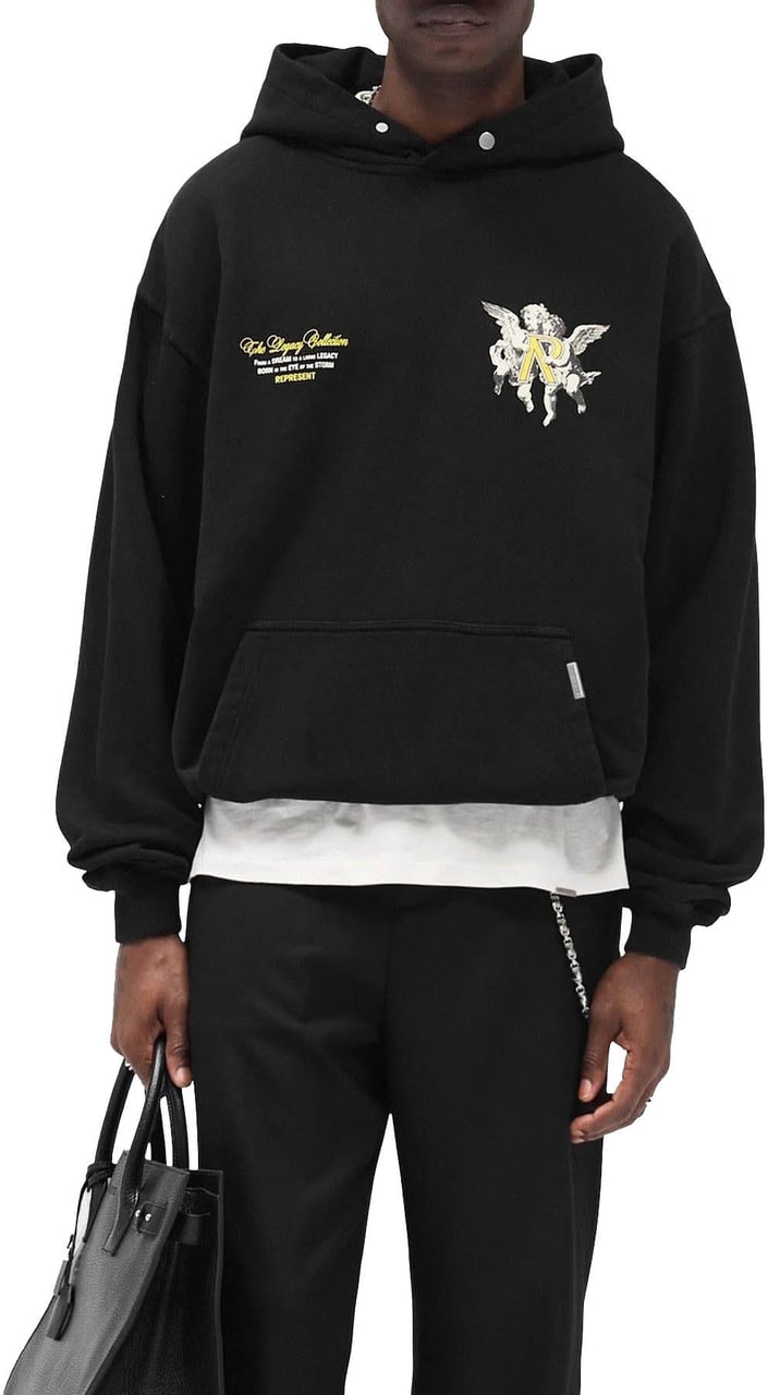 Represent Heren Legacy Cherubs Hoodie Zwart