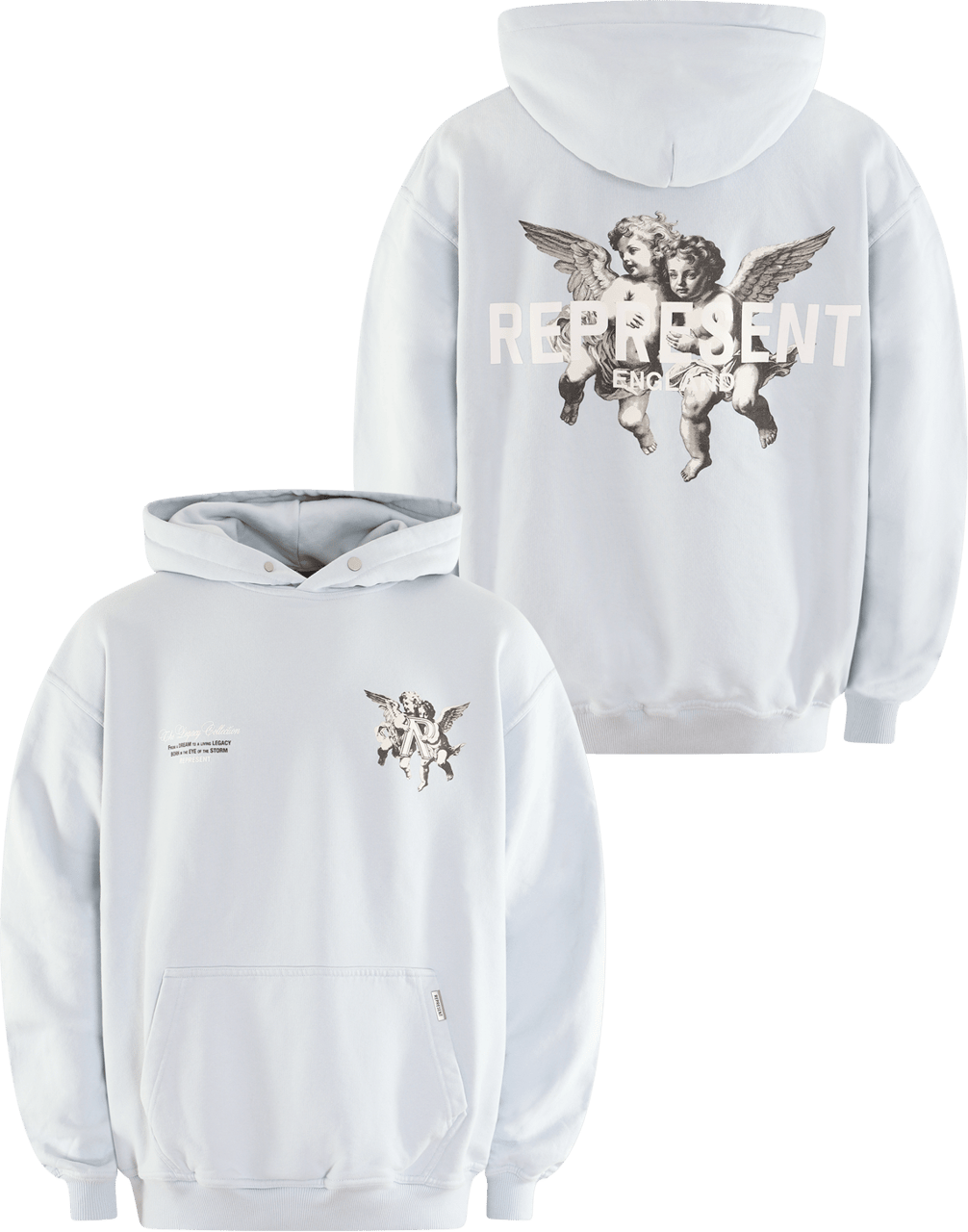 Represent Heren Legacy Cherubs Hoodie Blauw
