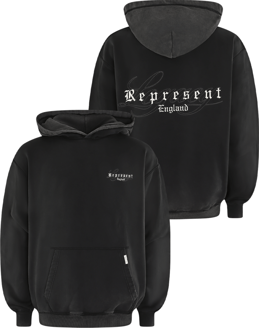 Represent Heren England Legacy Hoodie Zwart
