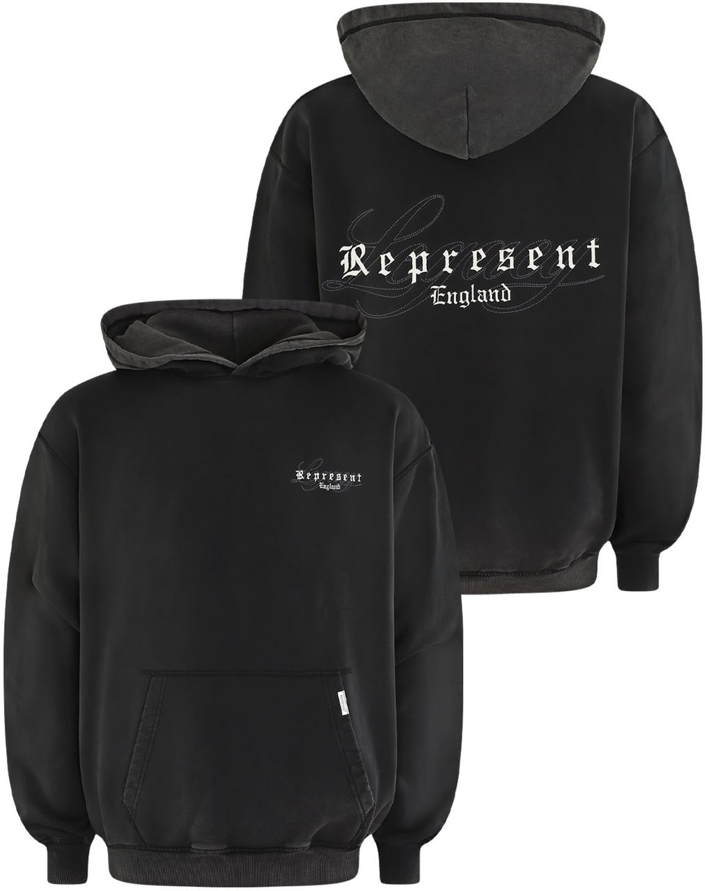 Represent Heren England Legacy Hoodie Zwart