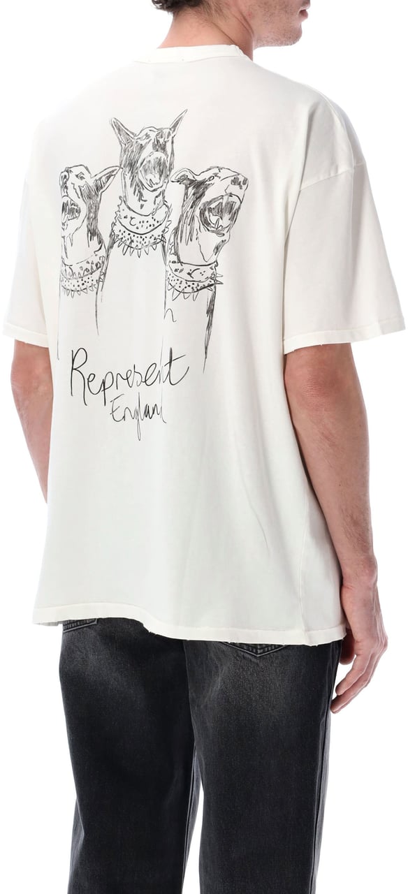 Represent Represent Hand Drawn Thoroughbred T-shirt Wit