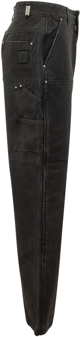 Represent Worker Pant con Tasche Applicate Donkergrijs