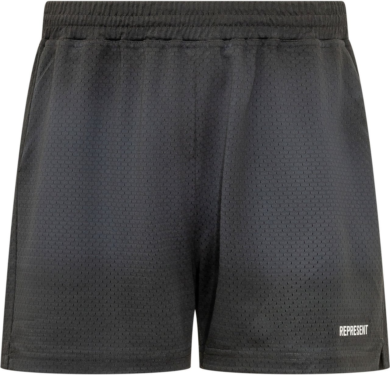 Represent Shorts in Mesh con Vita Elasticizzata Donkergrijs