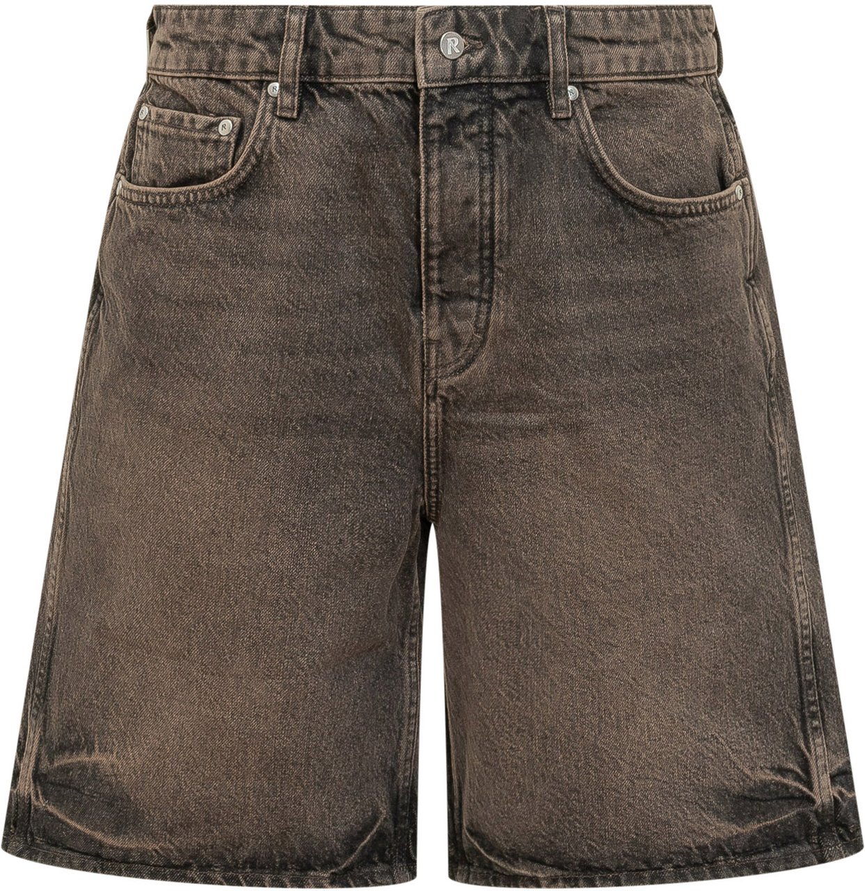 Represent Denim Short a Cinque Tasche Taupe