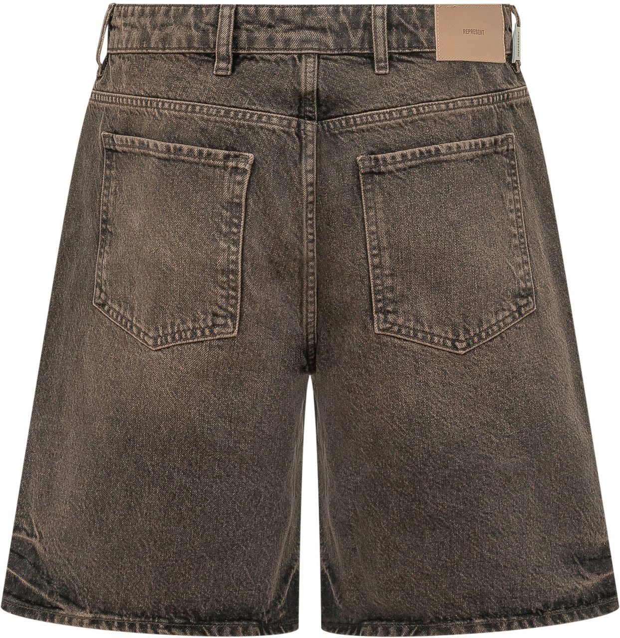 Represent Denim Short a Cinque Tasche Taupe