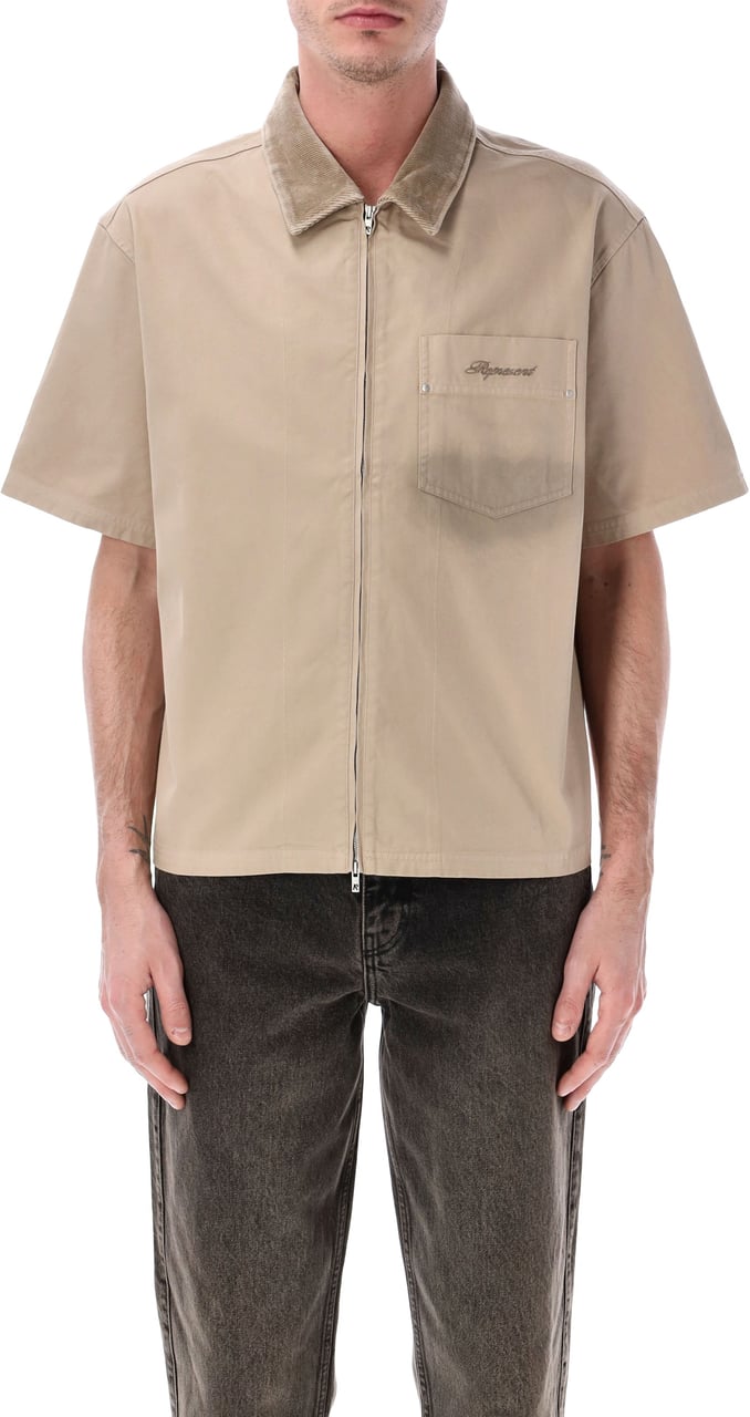 Represent Ramona Zipped Shirt Vintage Khaki Bruin