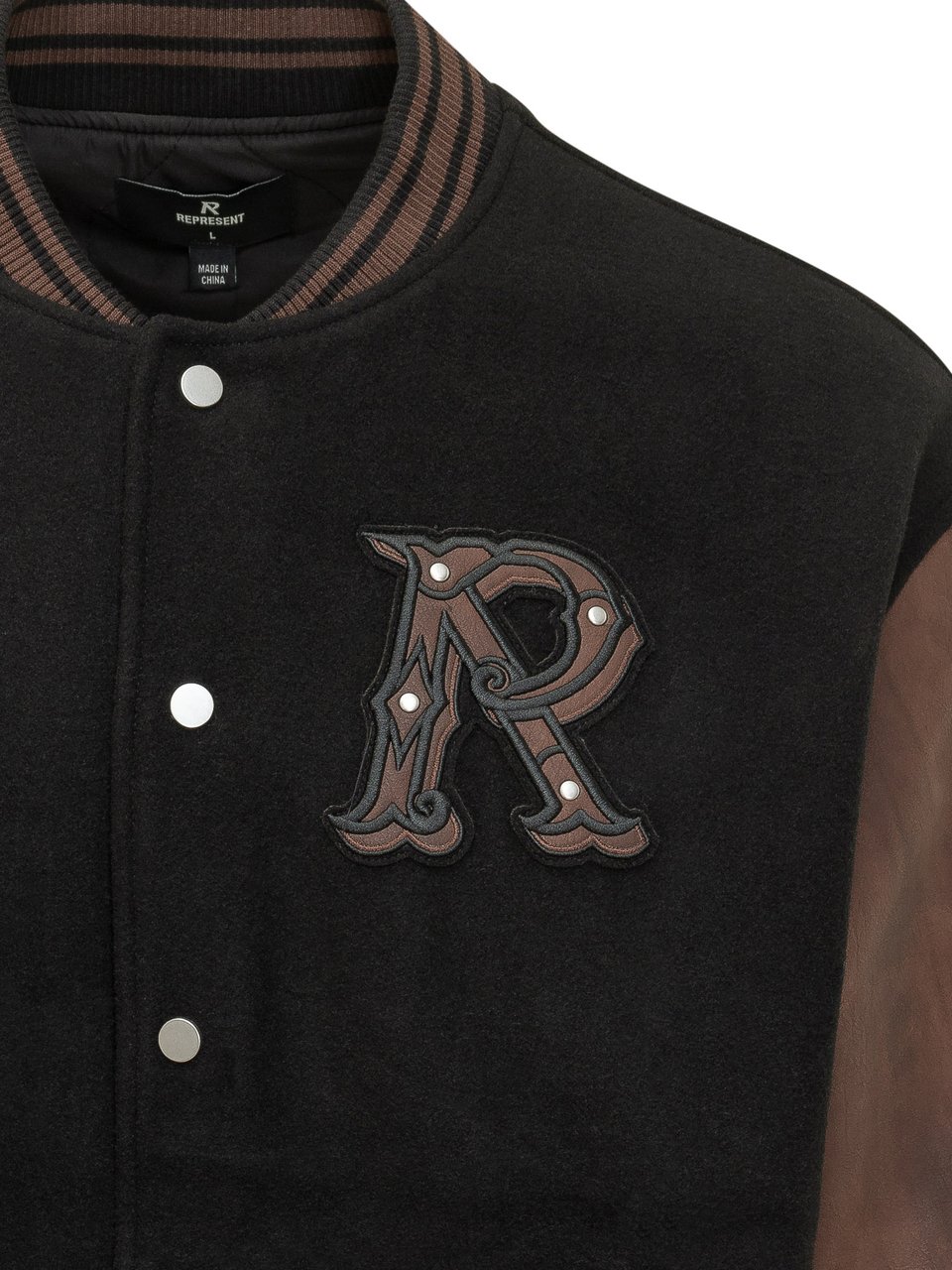 Represent VARSITY BOMBER Zwart