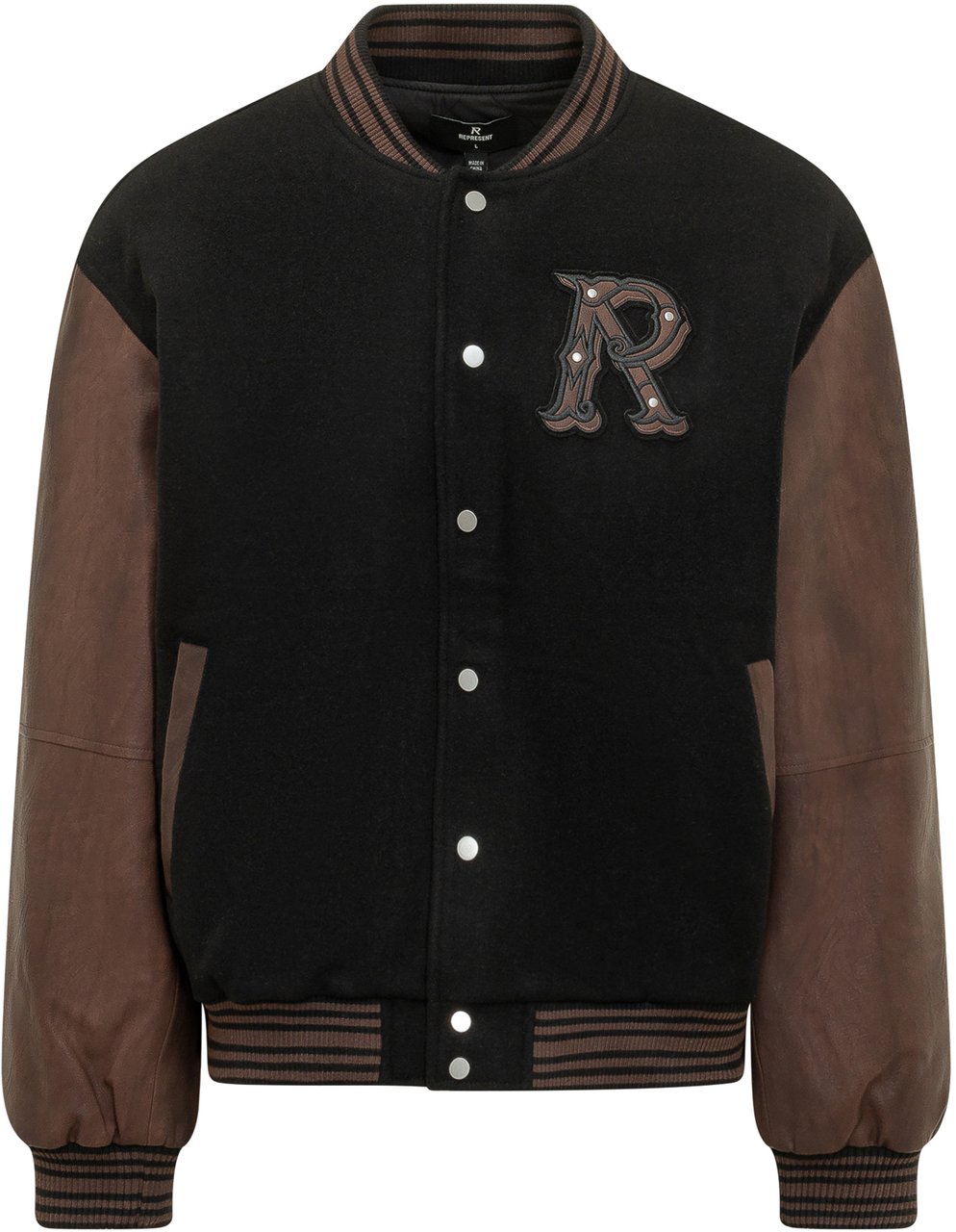 Represent VARSITY BOMBER Zwart