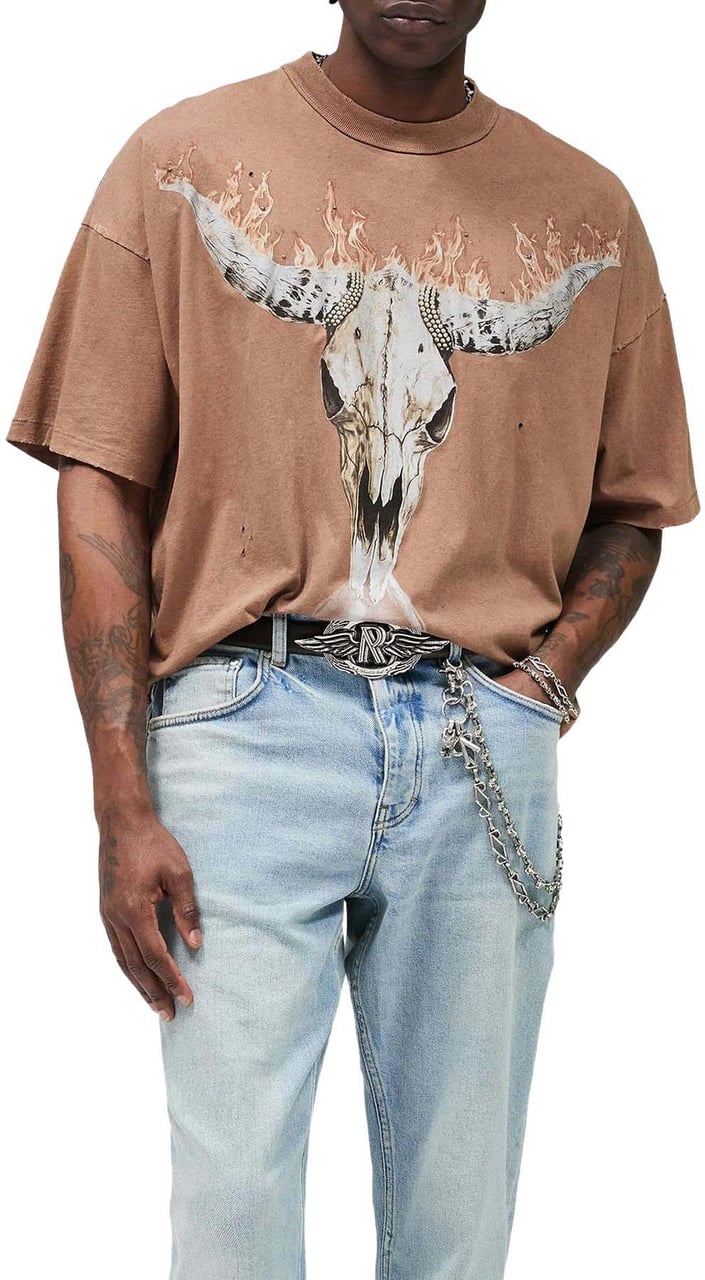 Represent Heren British Cowboys T-Shirt Bruin