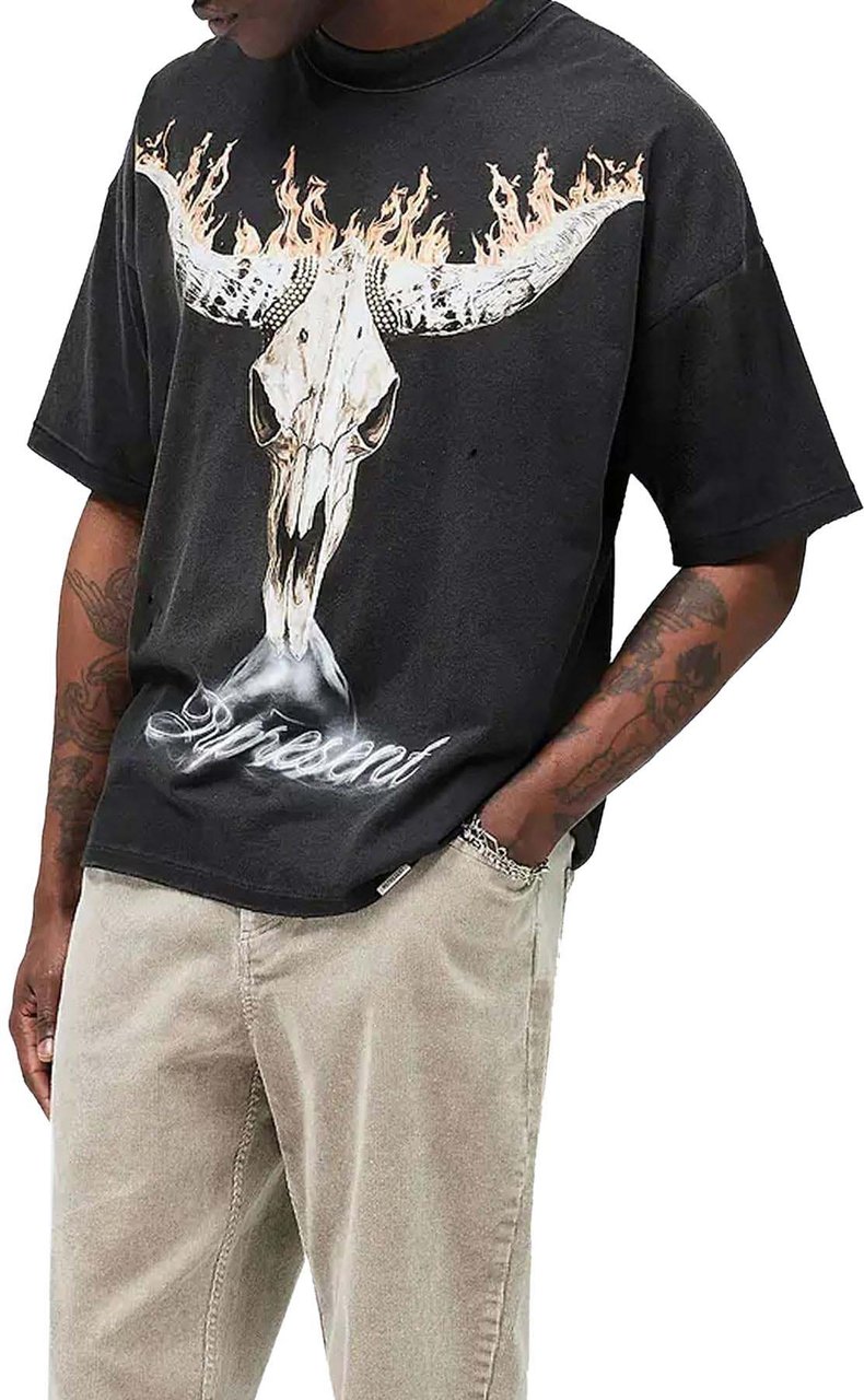 Represent Heren British Cowboys T-Shirt Zwart