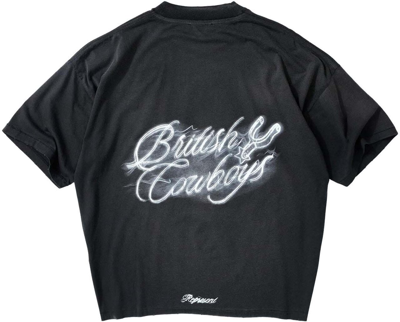 Represent Heren British Cowboys T-Shirt Zwart