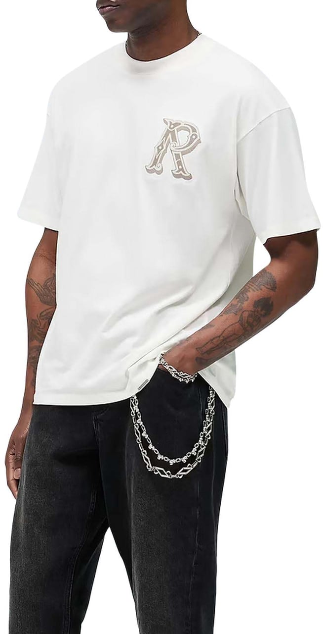 Represent Heren Western Initial T-Shirt Wit