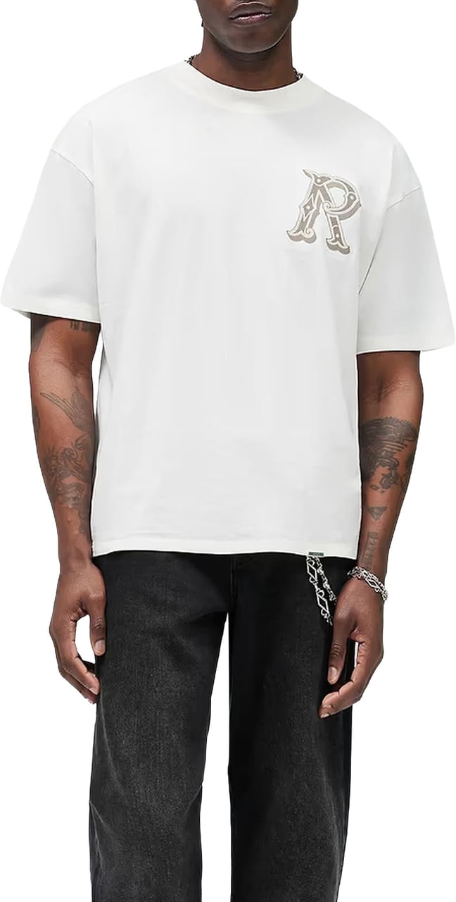 Represent Heren Western Initial T-Shirt Wit