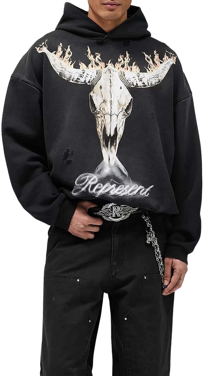 Represent Heren British Cowboys Hoodie Zwart