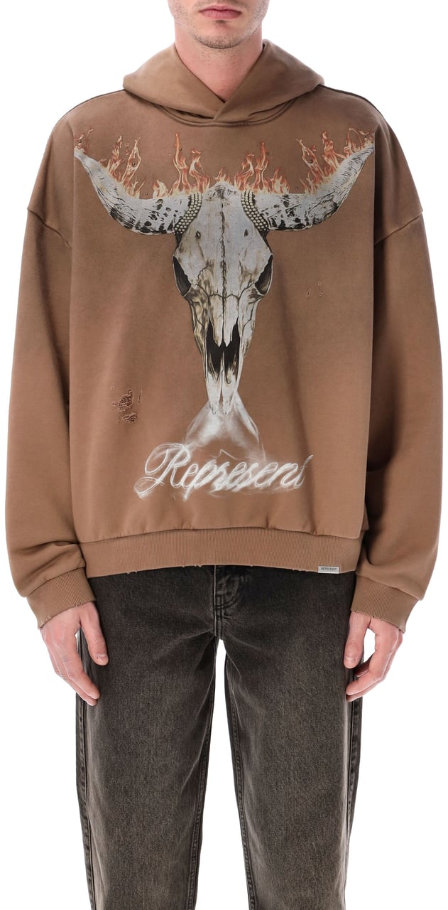 Represent British Cowboys Hoodie Dusty Brown Bruin