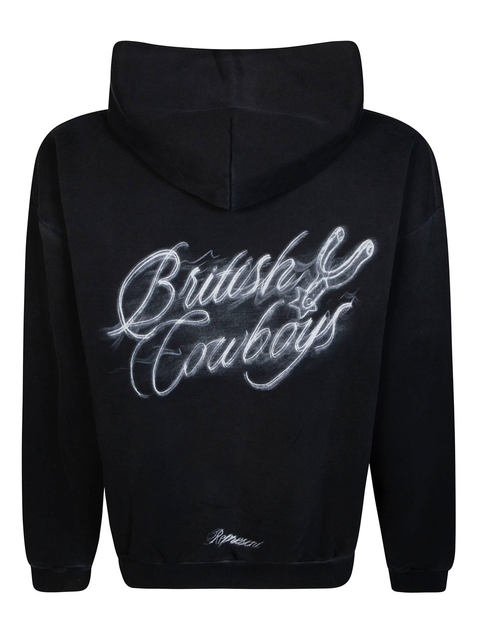 Represent Black Bull Skull Graphic Hoodie Zwart