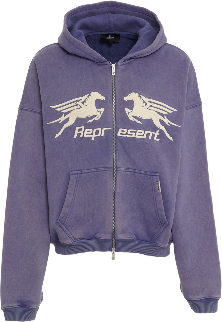Represent Hoodie with zipper 'Pegasus' Blauw